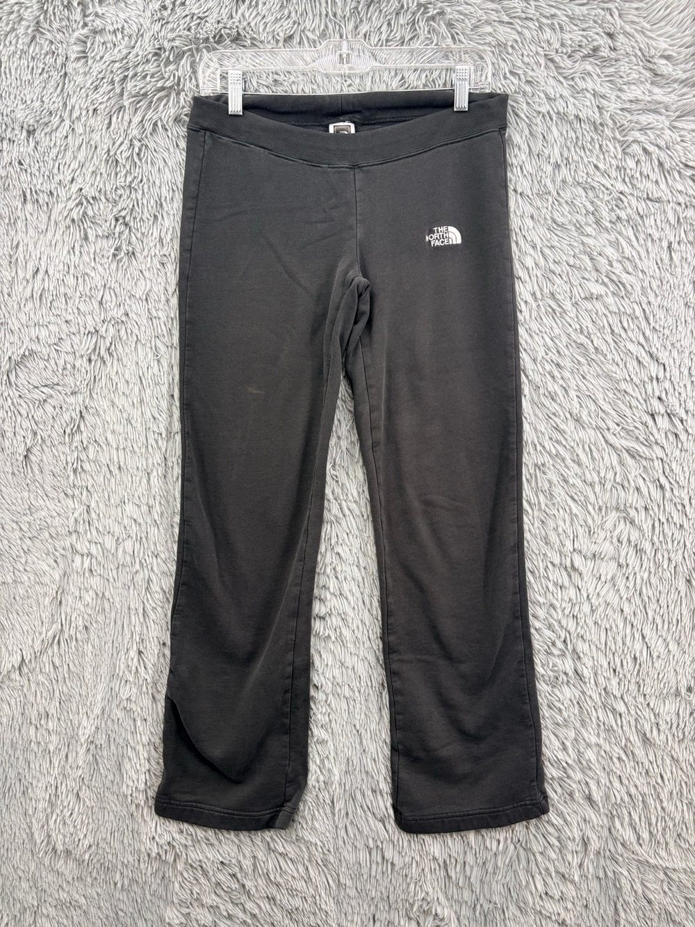 The North Face Lounge Pants Womens Small Black Fleece Joggers Mid Rise Leggings